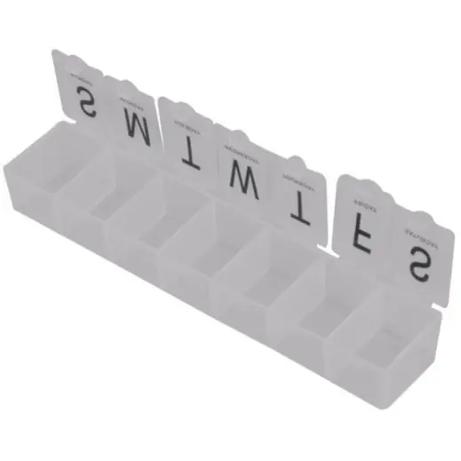 Weekly Pill Box Display Open